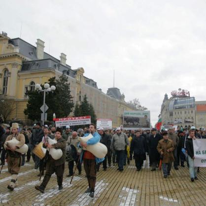 Протестен митинг - шествие на земеделски производители