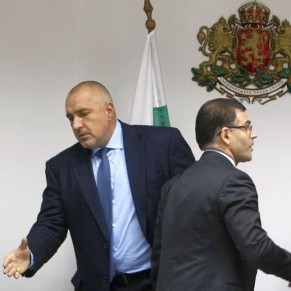 Премиерът Бойко Борисов и министърът на финансите Симеон Дянков