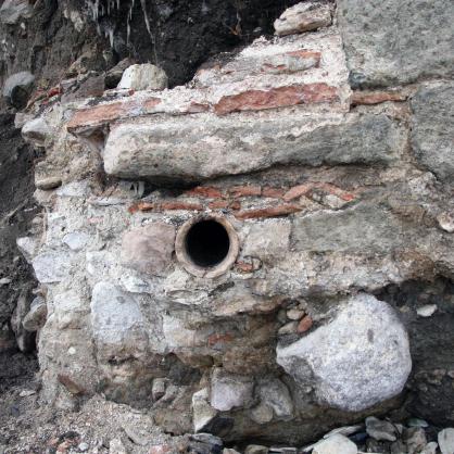Разкритата сграда от римска епоха край Сарафово