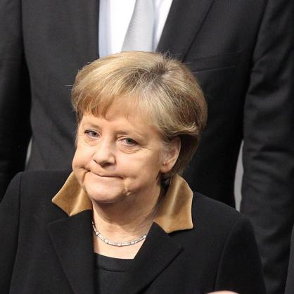 Канцлерът Ангела Меркел и президентът на Германия Кристиан Вулф