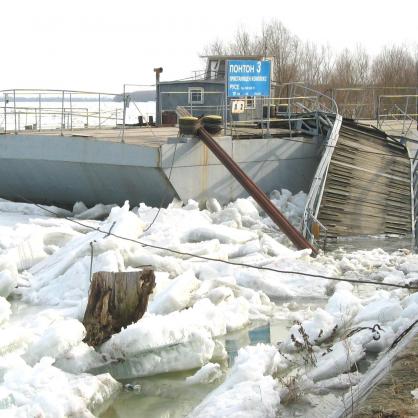 Дунав замръзна край Силистра за първи път от 25 години