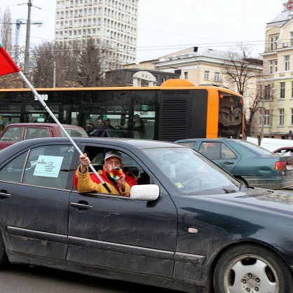 Протест срещу високите цени на горивата