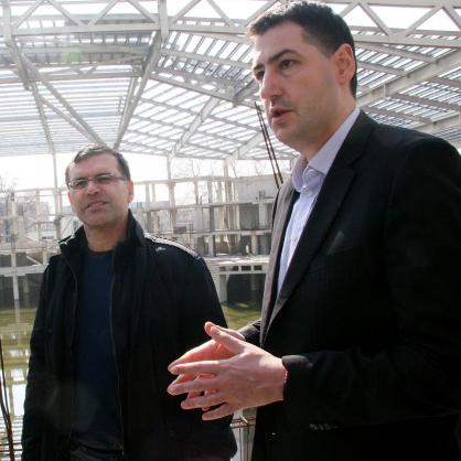 Кметът на Пловдив Иван Тотев и министърът на финансите Симеон Дянков
