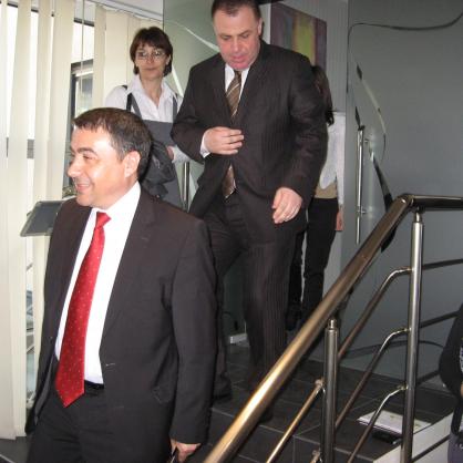 Земеделският министър Мирослав Найденов и румънският му колега Стелиян Фуя