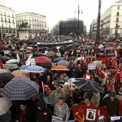 Хиляди демонстранти се събраха в центъра на Мадрид