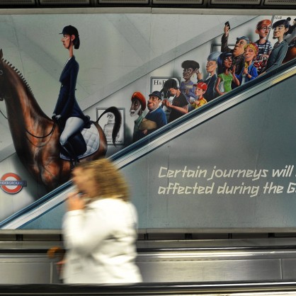 Олимпийски реклами превзеха Лондонското метро
