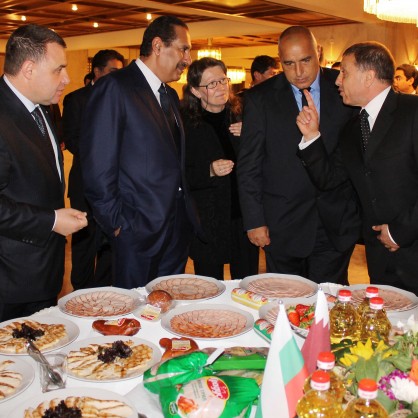 Изложение на български производители в резиденция Бояна - шейхът на Катар и министри