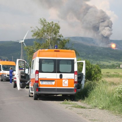 Мощни взривове избухнаха в района на 