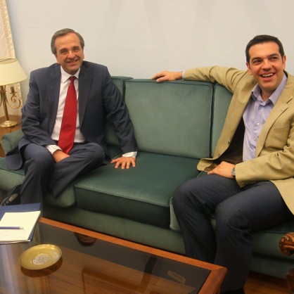 Андонис Самарас проведе консултации с лидера на радикалната лява коалиция Сириза Алексис Ципрас