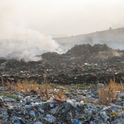 Пожар на сметището в Русе