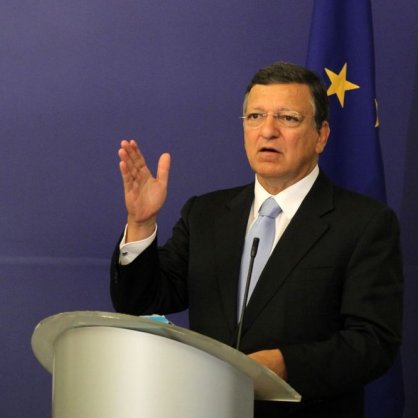Председателят на Европейската комисия Жозе Мануел Барозу и премиера Бойко Борисов
