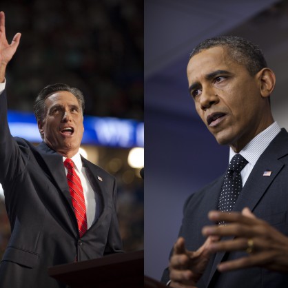 Мит Ромни и Барак Обама
