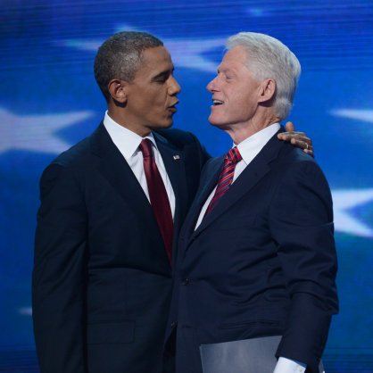 Барак Обама беше номиниран за втори мандат като президент на Демократическата партия от Бил Клинтън