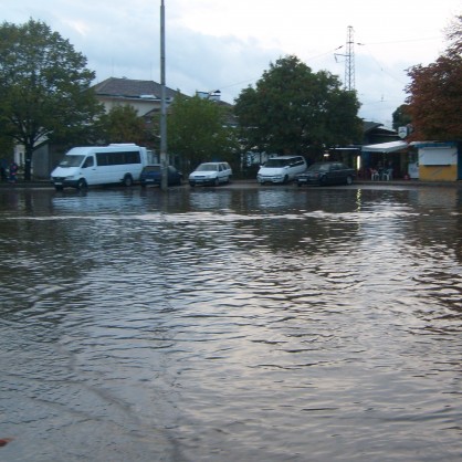 Проливен дъжд в Благоевград