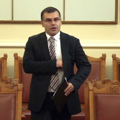 Министър Симеон Дянков по време на парламентарния контрол