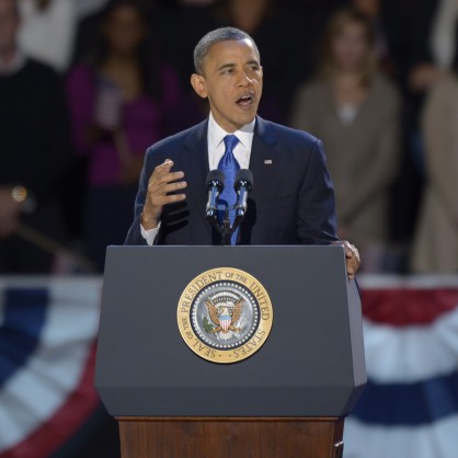 Барак Обама произнесе победната си реч, след като бе призбран за президент на САЩ
