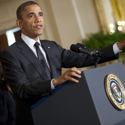 Президентът Барак Обама в първото си изявление в Белия дом след като бе преизбран за втори мандат на 6 ноември.