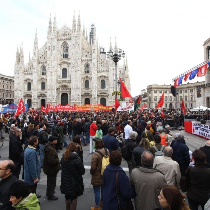 Протести срещу мерките за икономии в Италия