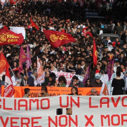 Протести срещу мерките за икономии в Италия