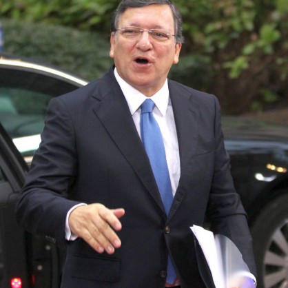 Заседание на Европейския съвет - председателят на ЕК Жозе Барозу