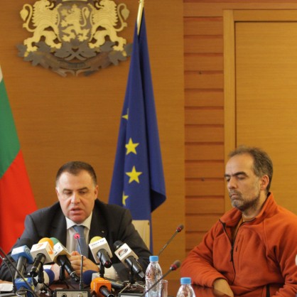 Министърът на земеделието Мирослав Найденов и Тома Белев