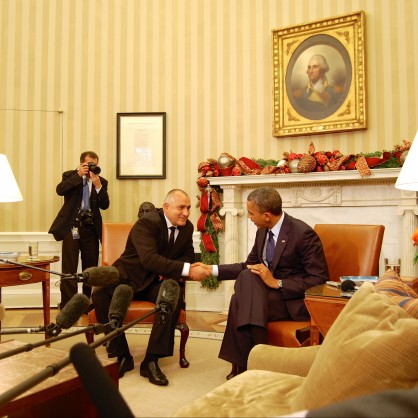 Българският премиер Бойко Борисов се срещна с Барак Обама в Белия дом
