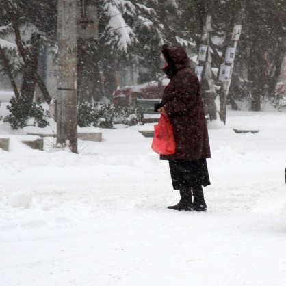 Снежна виелица във Варна