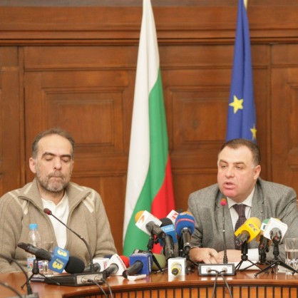 Министърът на земеделието и храните д-р Мирослав Найденов и Тома Белев