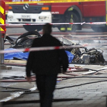 Катастрофа на хеликоптер в централен Лондон