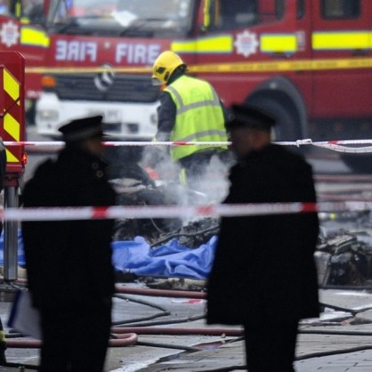 Катастрофа на хеликоптер в централен Лондон