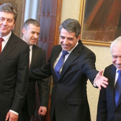 Гости на президента Росен Плевнелиев бяха президентите Желю Желев, Петър Стоянов и Георги Първанов