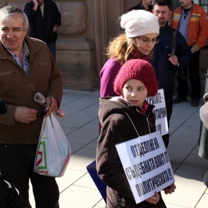 Представители на протестиращите отидоха при президента