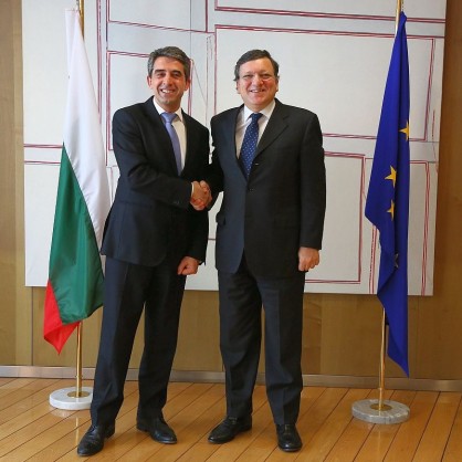 Росен Плевнелиев с председателя на Европейската комисия Жозе Барозу