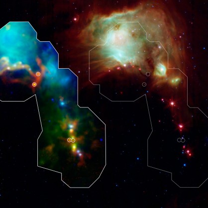 НАСА публикува снимки на най-младите звезди