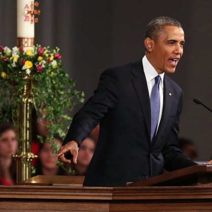 Обама държа реч в Бостън в католическа църква недалеч от мястото на взривовете