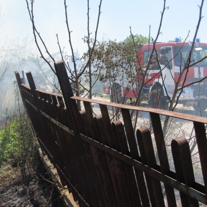 Пожар избухна днес по обед в района на гробищен парк 