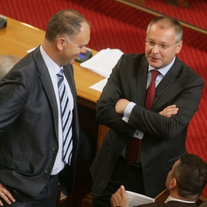 Сергей Станишев и Георги Кадиев (БСП) в парламента
