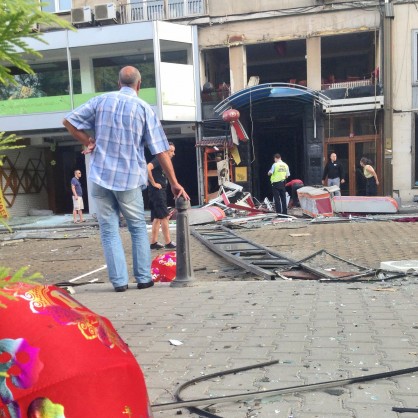 Взрив във китайския ресторант пред Руската църква