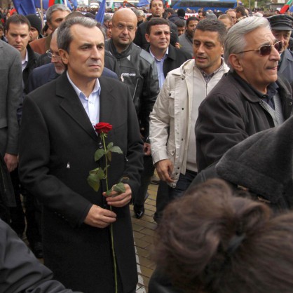 Пламен Орешарски на митинга на БСП