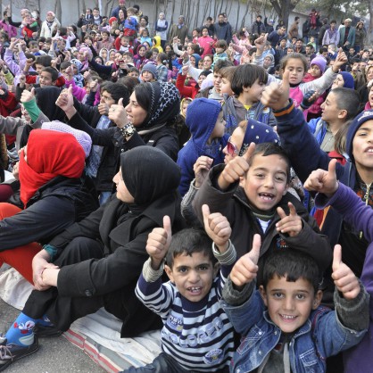 Бежанците в Харманли излязоха на протест