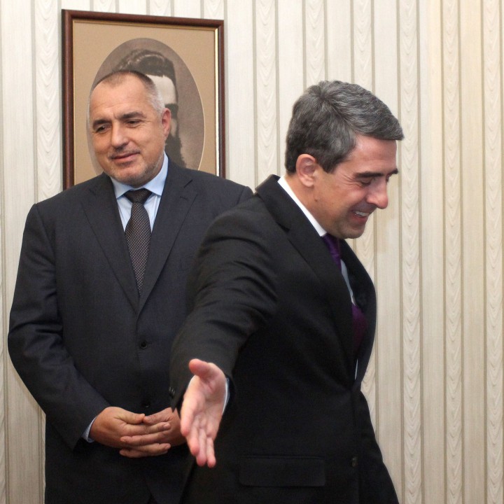 Президентът Росен Плевнелиев и лидерът на ГЕРБ Бойко Борисов