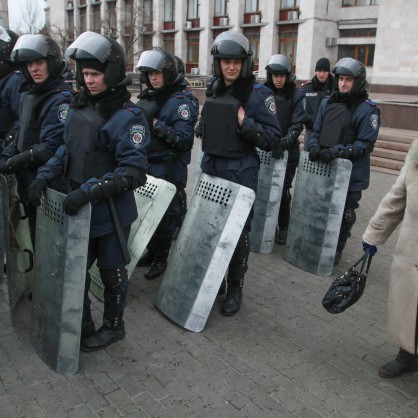 Протести в Донецк