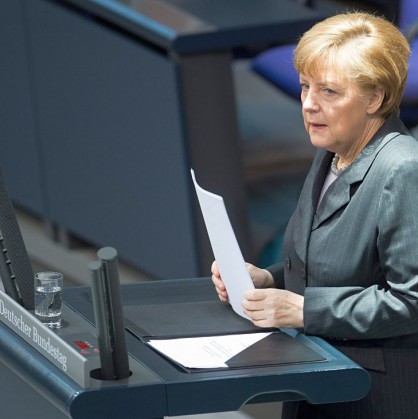 Ангела Меркел в Бундестага