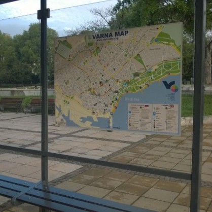 Туристически информационни карти на спирките на градски транспорт във Варна