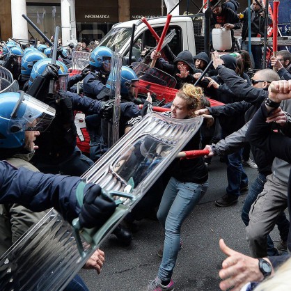 Сблъсъци с полицията в Торино за 1 май