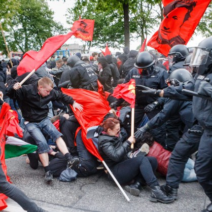 Сблъсъци в Хамбург за 1 май