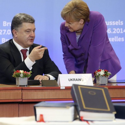 Петро Порошенко и Ангела Меркел
