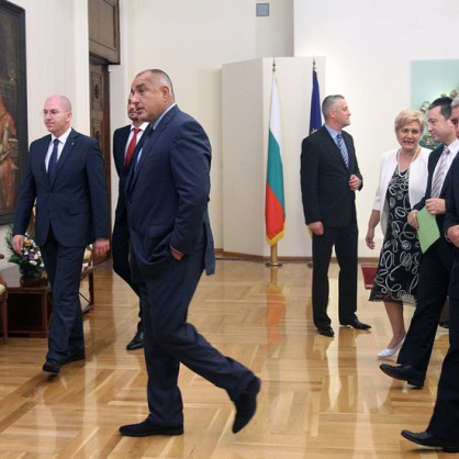 Бойко Борисов на консултациите при президента