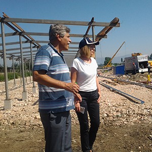 Йорданка Фандъкова при проверка на изграждането на втория етап на приюта за безстопанствени кучета в Горни Богров