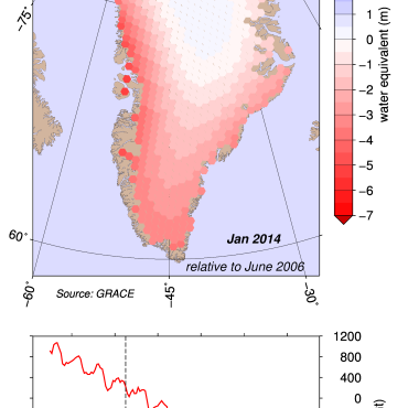 Гренландия-загуба на лед
